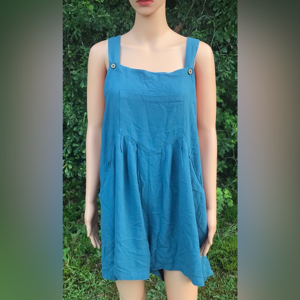 NWT Anrabess Blue Sleeveless Romper
